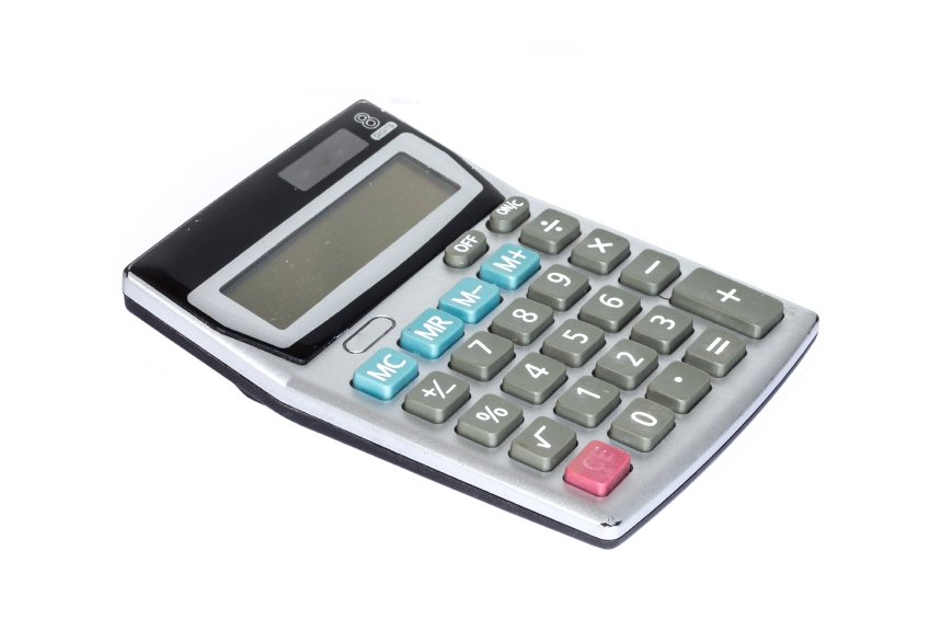 calculator isolate on White Background